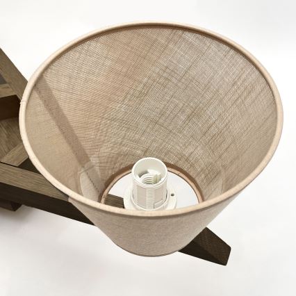 Brilagi - LED Stropna svjetiljka ANTHONY 5xE14/40W/230V hrast orah