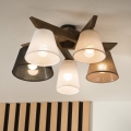 Brilagi - LED Stropna svjetiljka ANTHONY 5xE14/40W/230V hrast orah