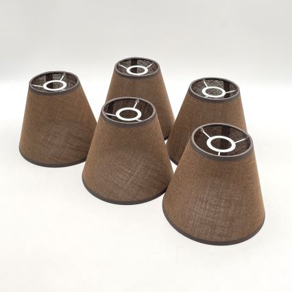 Brilagi - LED Stropna svjetiljka ANTHONY 5xE14/40W/230V hrast orah/smeđa