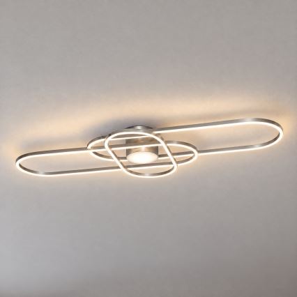 BRILAGI - LED prigušivo stropno svjetlo APOLLO LED/58W/230V 3000-6500K 43,2x101,2 cm matni krom + daljinski upravljač
