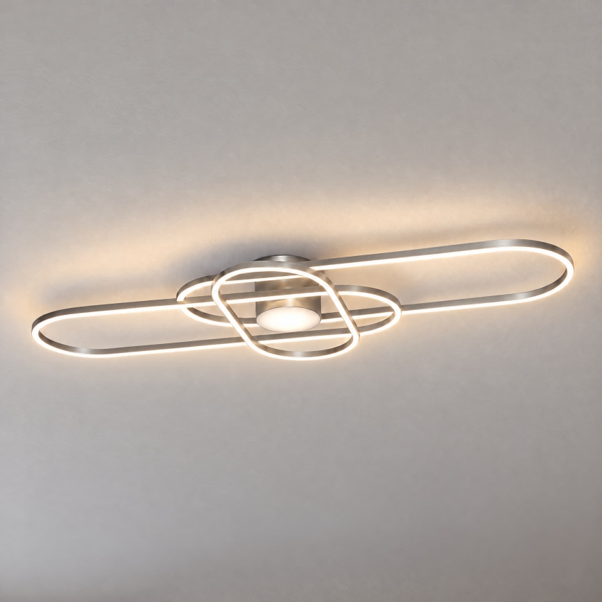 BRILAGI - LED prigušivo stropno svjetlo APOLLO LED/58W/230V 3000-6500K 43,2x101,2 cm matni krom + daljinski upravljač