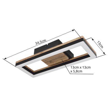Brilagi - LED stropna svjetiljka AXIS LED/12W/230V