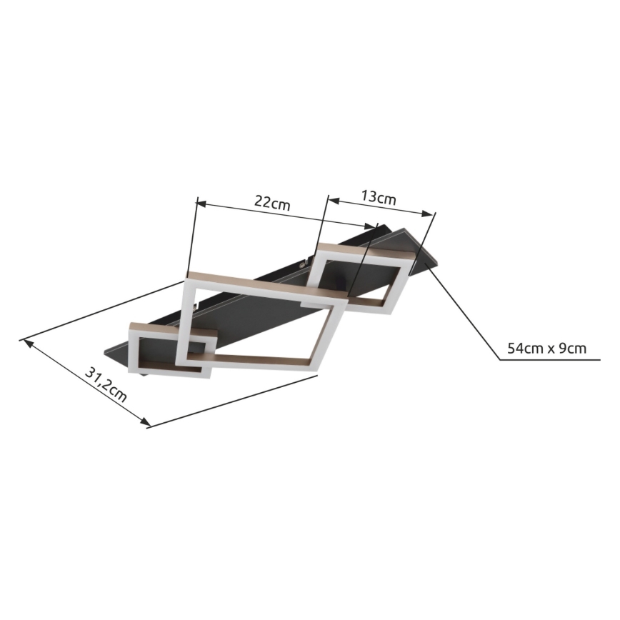 Brilagi - LED stropna svjetiljka AXIS LED/24W/230V