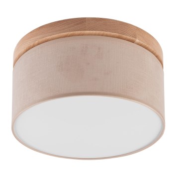 Brilagi - LED Stropna svjetiljka BELLADONNA 1xE27/15W/230V pr. 30 cm bež/hrast