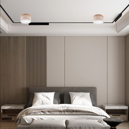Brilagi - LED Stropna svjetiljka BELLADONNA 1xE27/15W/230V pr. 30 cm bež/hrast