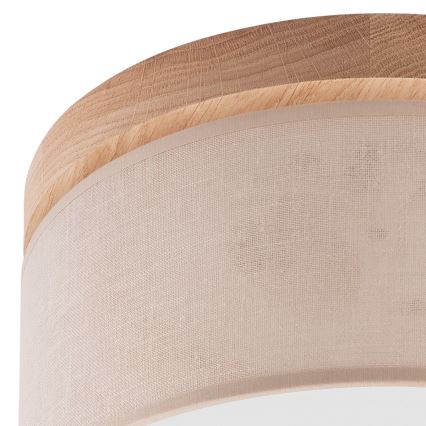 Brilagi - LED Stropna svjetiljka BELLADONNA 1xE27/15W/230V pr. 30 cm bež/hrast