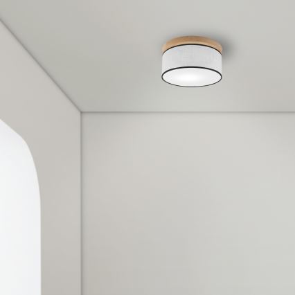 Brilagi - LED Stropna svjetiljka BELLADONNA 1xE27/15W/230V promjer 30 cm bijela/hrast