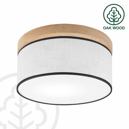 Brilagi - LED Stropna svjetiljka BELLADONNA 1xE27/15W/230V promjer 30 cm bijela/hrast