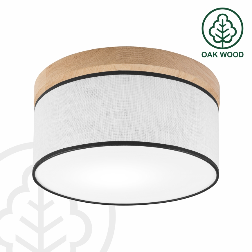 Brilagi - LED Stropna svjetiljka BELLADONNA 1xE27/15W/230V promjer 30 cm bijela/hrast