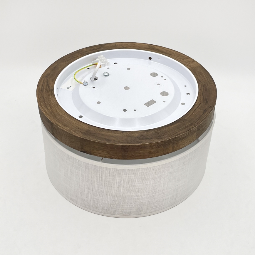 Brilagi - LED Stropna svjetiljka BELLADONNA 1xE27/15W/230V promjer 30 cm bijela/hrast orah