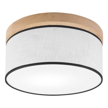 Brilagi - LED Stropna svjetiljka BELLADONNA 1xE27/15W/230V pr. 30 cm bijela/hrast