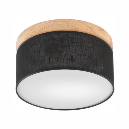 Brilagi - LED Stropna svjetiljka BELLADONNA 1xE27/15W/230V pr. 30 cm crna/bor