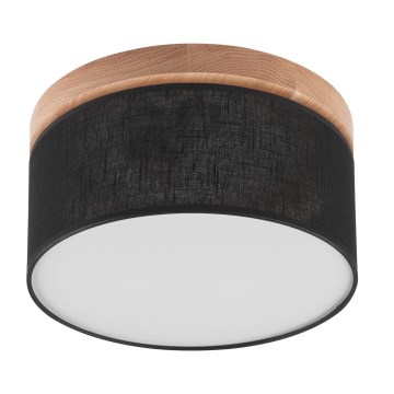 Brilagi - LED Stropna svjetiljka BELLADONNA 1xE27/15W/230V pr. 30 cm crna/hrast