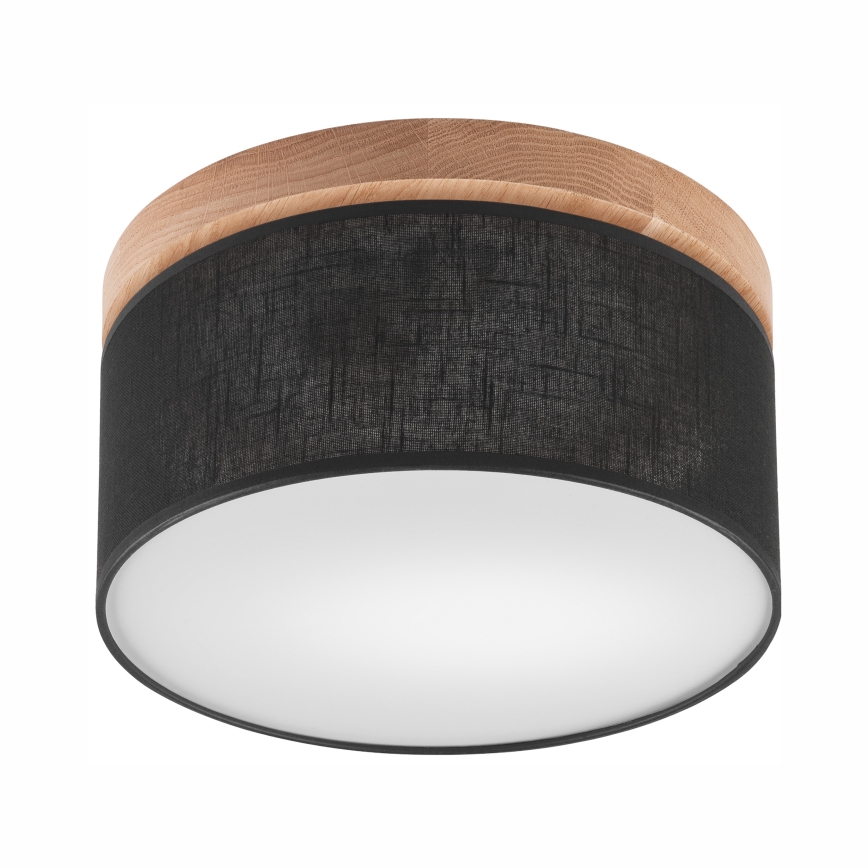 Brilagi - LED Stropna svjetiljka BELLADONNA 1xE27/15W/230V pr. 30 cm crna/hrast