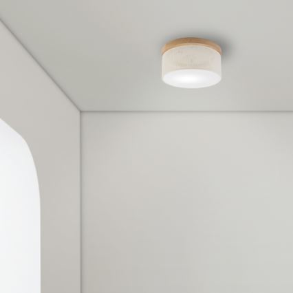 Brilagi - LED Stropna svjetiljka BELLADONNA 1xE27/15W/230V promjer 30 cm krem/hrast