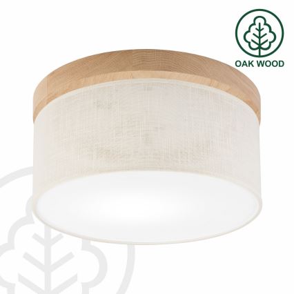 Brilagi - LED Stropna svjetiljka BELLADONNA 1xE27/15W/230V promjer 30 cm krem/hrast