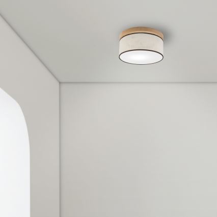 Brilagi - LED Stropna svjetiljka BELLADONNA 1xE27/15W/230V promjer 30 cm krem/hrast