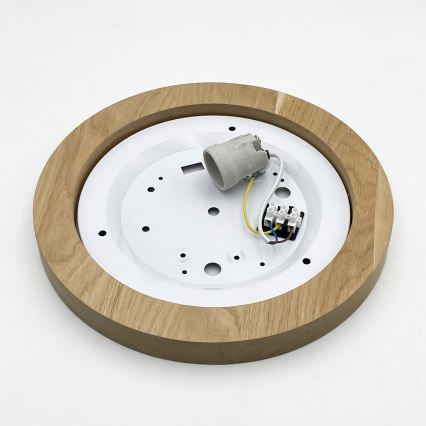 Brilagi - LED Stropna svjetiljka BELLADONNA 1xE27/15W/230V promjer 30 cm krem/hrast