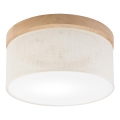 Brilagi - LED Stropna svjetiljka BELLADONNA 1xE27/15W/230V pr. 30 cm krem/hrast