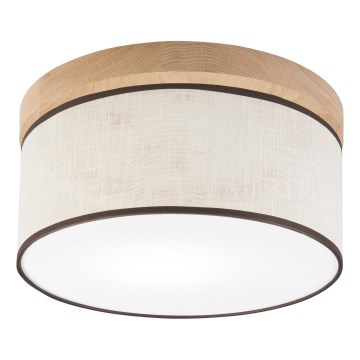 Brilagi - LED Stropna svjetiljka BELLADONNA 1xE27/15W/230V pr. 30 cm krem/hrast