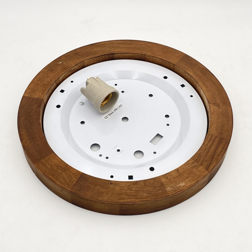 Brilagi - LED Stropna svjetiljka BELLADONNA 1xE27/15W/230V promjer 30 cm bijela/hrast trešnja