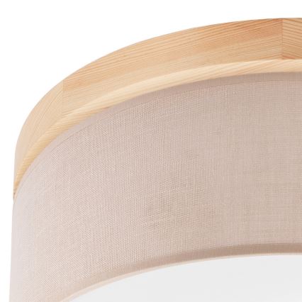 Brilagi - LED Stropna svjetiljka BELLADONNA 2xE27/15W/230V pr. 40 cm bež/bor