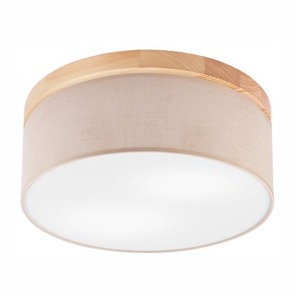 Brilagi - LED Stropna svjetiljka BELLADONNA 2xE27/15W/230V pr. 40 cm bež/bor