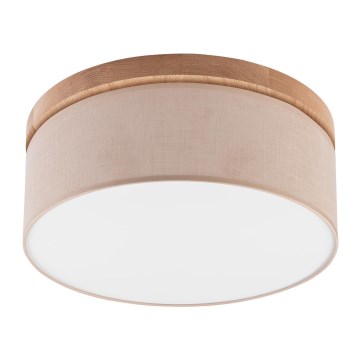 Brilagi - LED Stropna svjetiljka BELLADONNA 2xE27/15W/230V pr. 40 cm bež/hrast