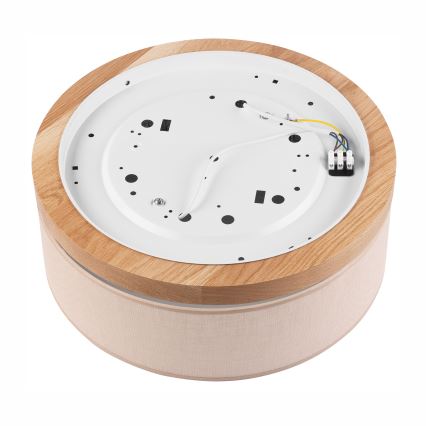 Brilagi - LED Stropna svjetiljka BELLADONNA 2xE27/15W/230V pr. 40 cm bež/hrast