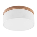 Brilagi - LED Stropna svjetiljka BELLADONNA 2xE27/15W/230V pr. 40 cm bijela/hrast