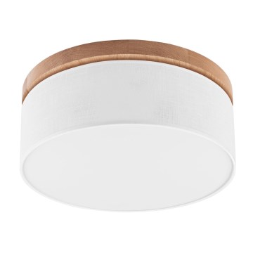 Brilagi - LED Stropna svjetiljka BELLADONNA 2xE27/15W/230V pr. 40 cm bijela/hrast
