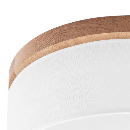 Brilagi - LED Stropna svjetiljka BELLADONNA 2xE27/15W/230V pr. 40 cm bijela/hrast