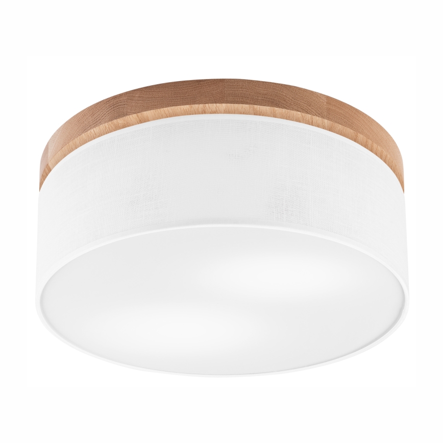 Brilagi - LED Stropna svjetiljka BELLADONNA 2xE27/15W/230V pr. 40 cm bijela/hrast