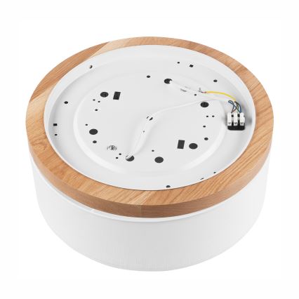 Brilagi - LED Stropna svjetiljka BELLADONNA 2xE27/15W/230V pr. 40 cm bijela/hrast