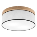 Brilagi - LED Stropna svjetiljka BELLADONNA 2xE27/15W/230V pr. 40 cm bijela/hrast