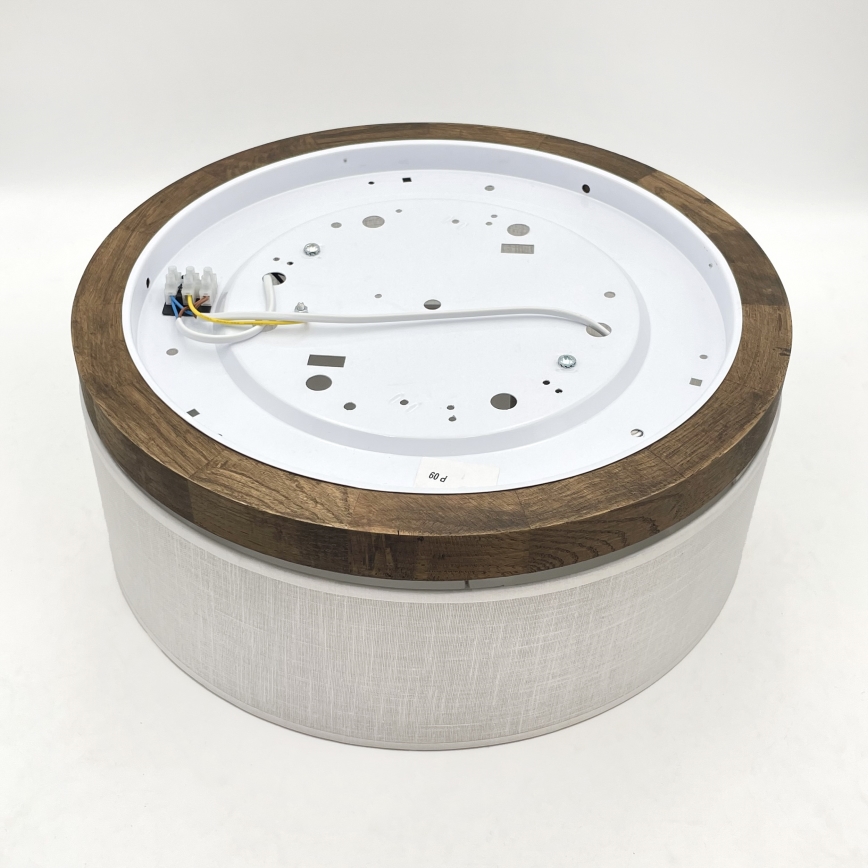 BRILAGI - LED Stropna svjetiljka BELLADONNA 2xE27/15W/230V Ø 40 cm bijela/hrast-orah