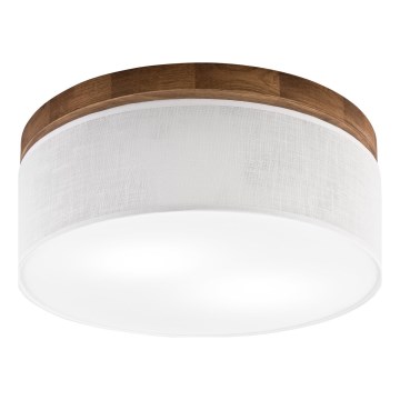 Brilagi - LED Stropna svjetiljka BELLADONNA 2xE27/15W/230V pr. 40 cm bijela/hrast trešnja