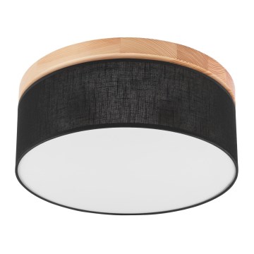 Brilagi - LED Stropna svjetiljka BELLADONNA 2xE27/15W/230V pr. 40 cm crna/bor