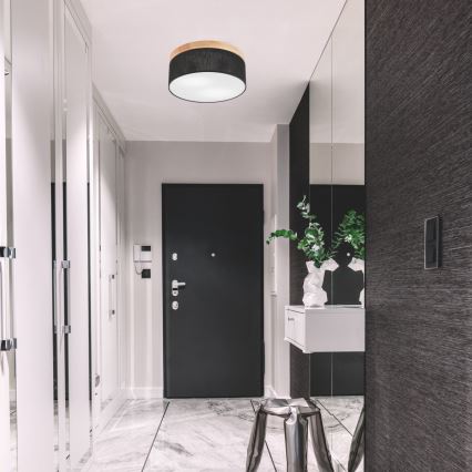 Brilagi - LED Stropna svjetiljka BELLADONNA 2xE27/15W/230V pr. 40 cm crna/bor