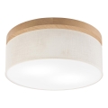 Brilagi - LED Stropna svjetiljka BELLADONNA 2xE27/15W/230V pr. 40 cm krem/hrast