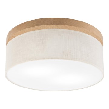 Brilagi - LED Stropna svjetiljka BELLADONNA 2xE27/15W/230V pr. 40 cm krem/hrast
