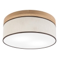 Brilagi - LED Stropna svjetiljka BELLADONNA 2xE27/15W/230V pr. 40 cm krem/hrast