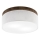 Brilagi - LED Stropna svjetiljka BELLADONNA 2xE27/15W/230V promjer 40 cm bijela/hrast orah