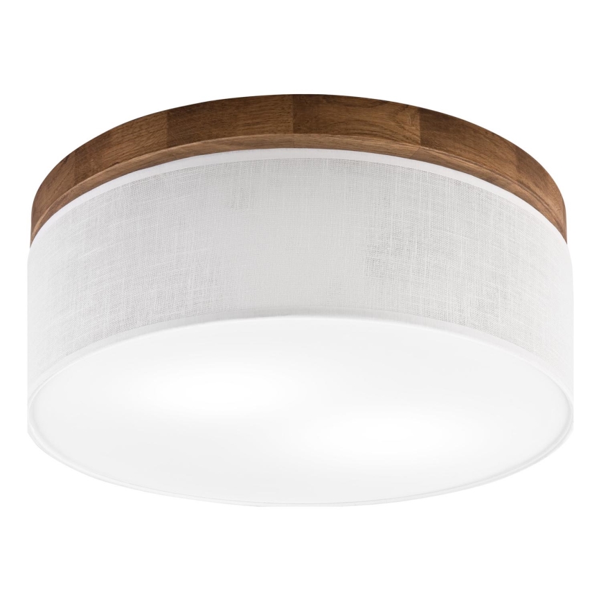 Brilagi - LED Stropna svjetiljka BELLADONNA 2xE27/15W/230V promjer 40 cm bijela/hrast trešnja