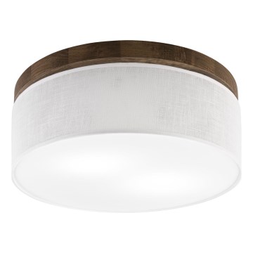 BRILAGI - LED Stropna svjetiljka BELLADONNA 2xE27/15W/230V Ø 40 cm bijela/hrast-orah