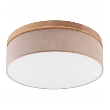 Brilagi - LED Stropna svjetiljka BELLADONNA 3xE27/15W/230V pr. 50 cm bež/hrast
