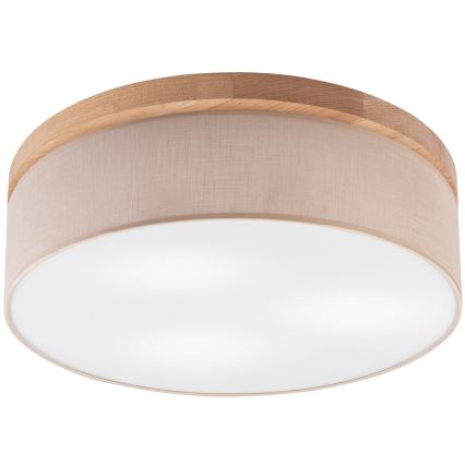 Brilagi - LED Stropna svjetiljka BELLADONNA 3xE27/15W/230V pr. 50 cm bež/hrast