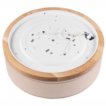 Brilagi - LED Stropna svjetiljka BELLADONNA 3xE27/15W/230V pr. 50 cm bež/hrast