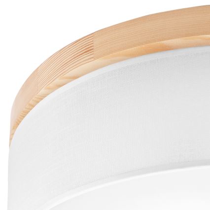 Brilagi - LED Stropna svjetiljka BELLADONNA 3xE27/15W/230V pr. 50 cm bijela/bor
