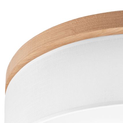 Brilagi - LED Stropna svjetiljka BELLADONNA 3xE27/15W/230V pr. 50 cm bijela/hrast